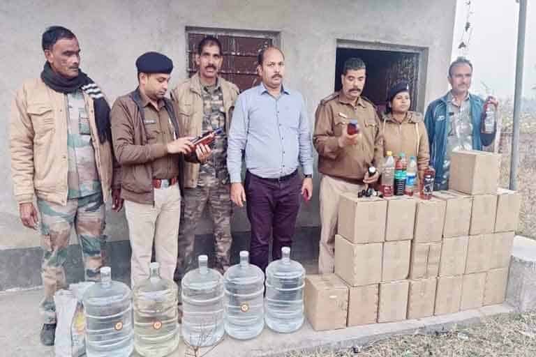 Illegal foreign liquor factory