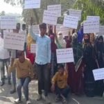 Shabbir Ahmed, the relatives staged a sit-in