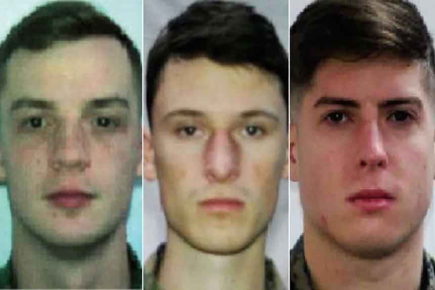 Three marines arrested