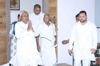 CM Nitish with Lalu Prasad