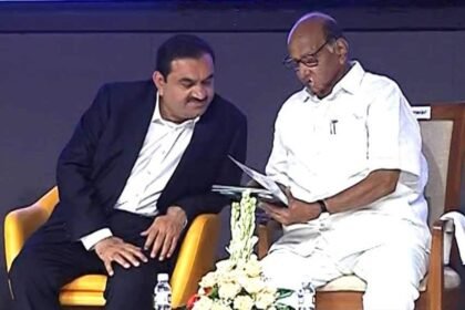Gautam Adani arrives to meet Sharad Pawar