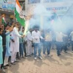 Celebration of Congress's bumper victory