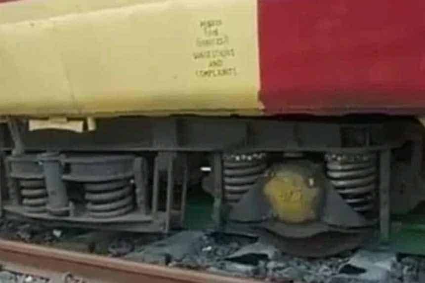 Local train derailed