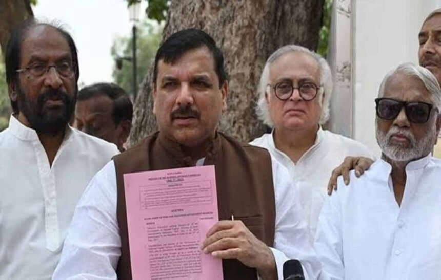 AAP MP Sanjay Singh suspended from Rajya Sabha for the entire session