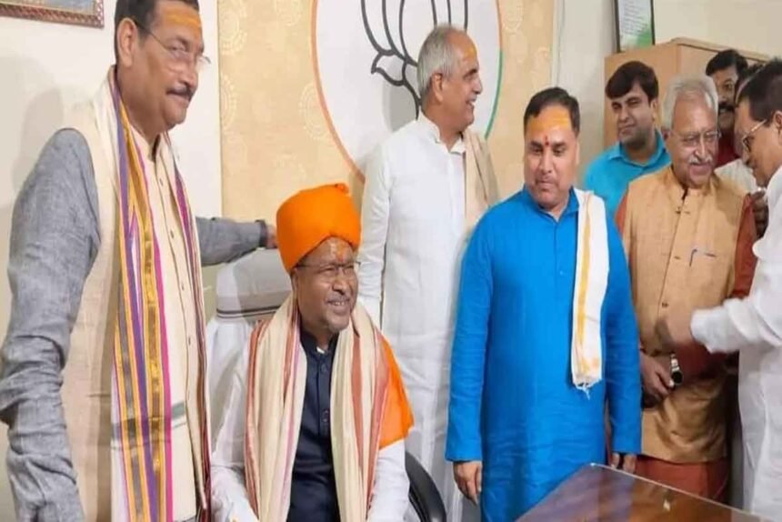 Babulal Marandi took over as BJP State President Deepak Prakash