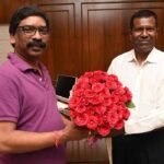 Farewell given to Inspector Sunil Topno of Special Branch working under the protection of Hemant Soren