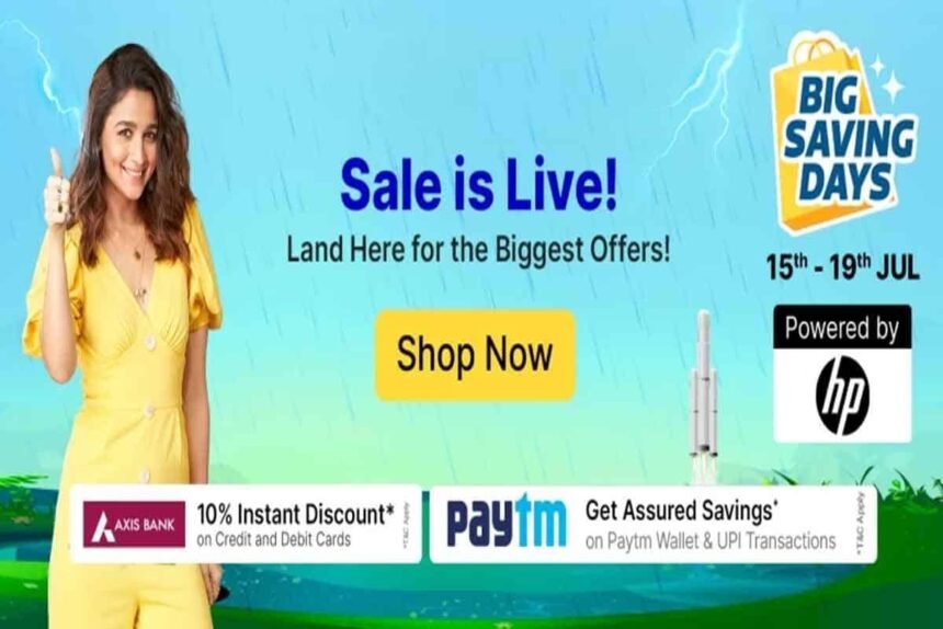Flipkart announces its Big Saving Days Sale Product Discounts & Offers On Smartphone, Electronics