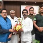 Hemant Soren met Delegation of Jharkhand State Kick Boxing Association