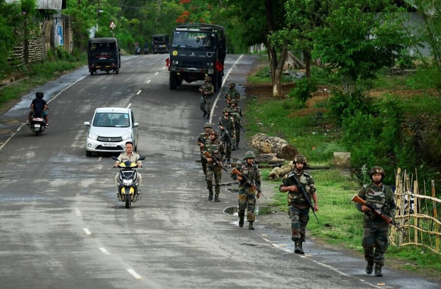 In Manipur, the tribal organizations of NH-2 again expressed anger against the blockade, murder and arson