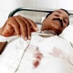 Jharkhand BJP leader Amleshwar Kumar Dubey brothers Manoj Kumar Dubey, Dinesh Kumar Dubey, Akhileshwar Dubey, Ayush Kumar Dubey attacked with bow and arrow in a land dispute