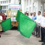 Ramgarh DDC Robin Toppo flagged off the awareness chariot
