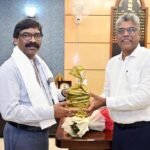 Ranchi news CCL CMD B Veera Reddy meets Hemant Soren