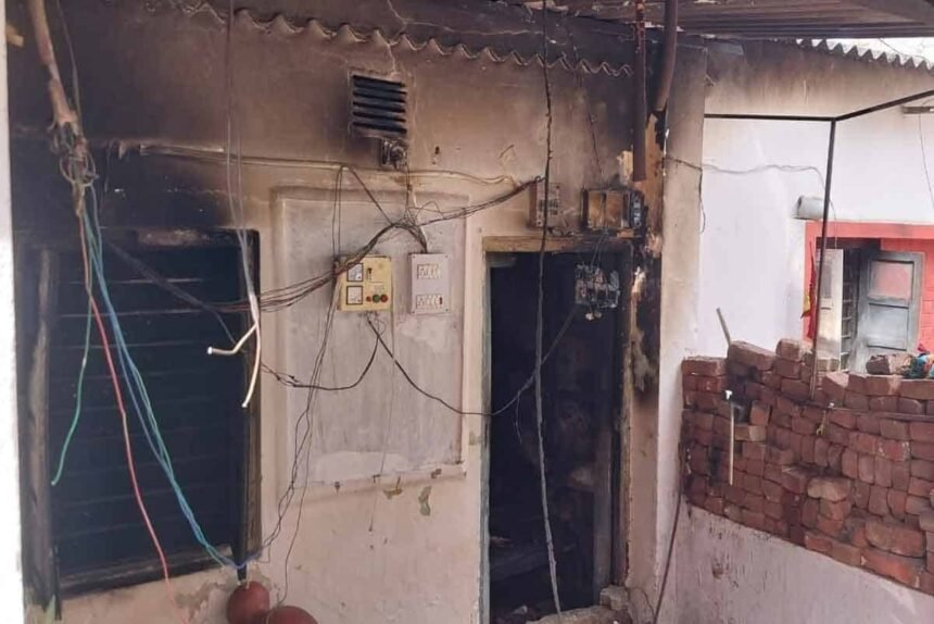 Ranchi's Dhurva police station Fire broke out in the police barrack