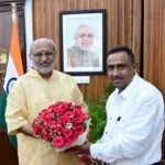 State Health Minister Banna Gupta met Governor CP Radhakrishnan, informed about health activities