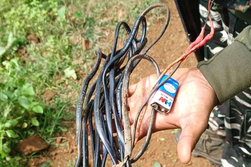 Chaibasa 8 kg IED and two spike shells recovered