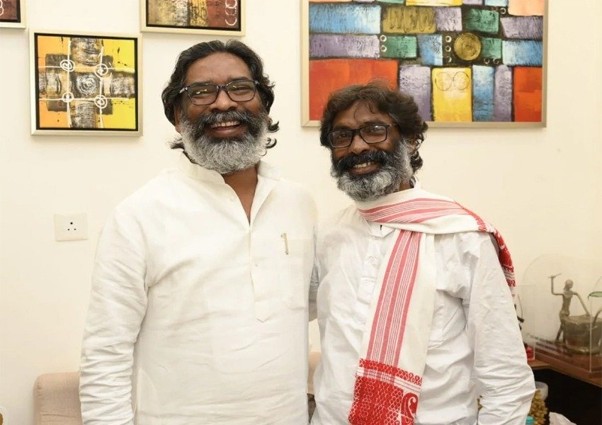 Two Hemants! Who is this person whose face looks exactly like CM Hemant Soren...