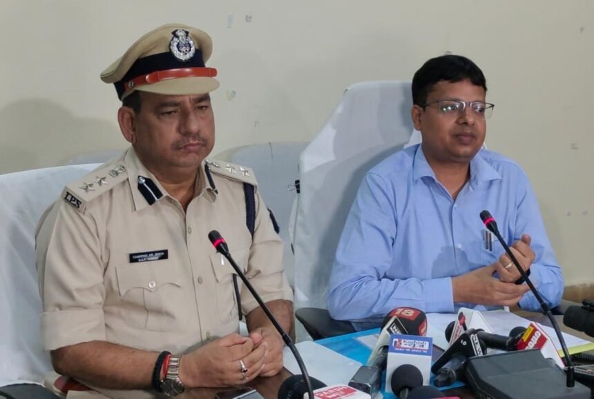 Rahul Kumar Sinha and SSP Chandan Kumar Sinha