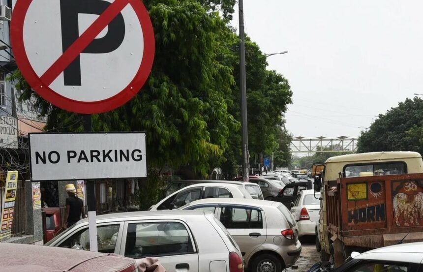 Police imposed fine on 30 vehicles parked in NO PARKING area