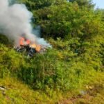 Helicopter crash in Pune, three died in the incident