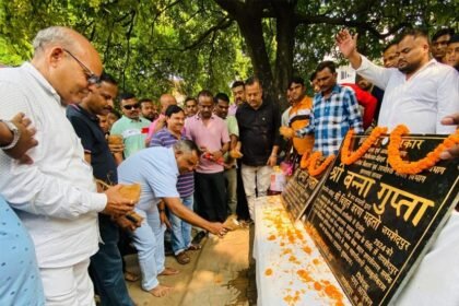 Minister Banna Gupta laid the foundation stone for development projects worth 26.5 crores, road, blacktopping and drain construction...