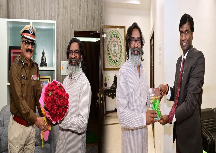 Deoghar SP Met CM Hemant Soren