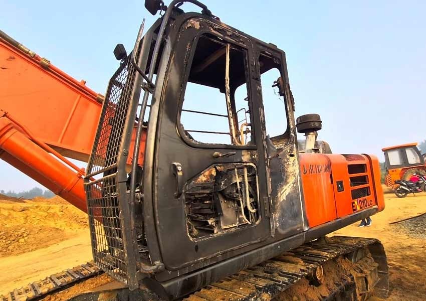 Fire In PLFI Railway line