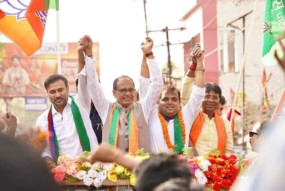 Shivraj Singh Chauhan and Sudesh Mahato