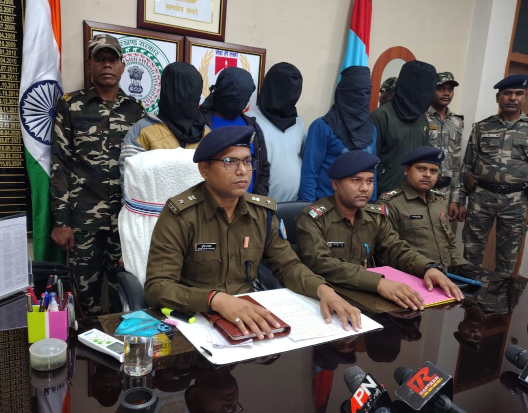 five arrested