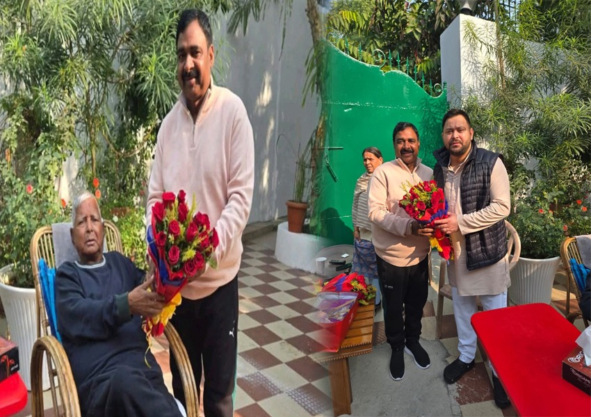 Labor Minister met Lalu Yadav and Tejashwi Yadav