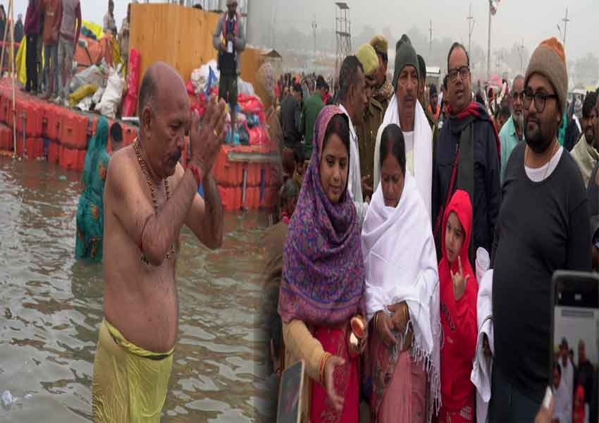 Ravindra Nath Mahato reached Mahakumbh
