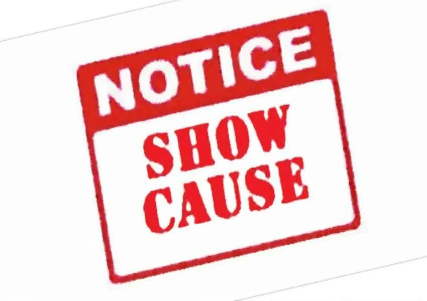 shows cause