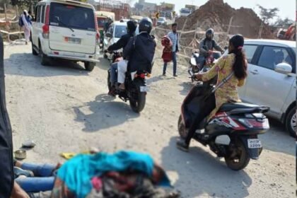 road accident of a central university student