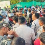 In Simaria, a Hiva crushed a bike rider, his wife died