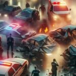 Accident in Danua Valley of Hazaribagh, a truck loaded with rice fell into a ditch