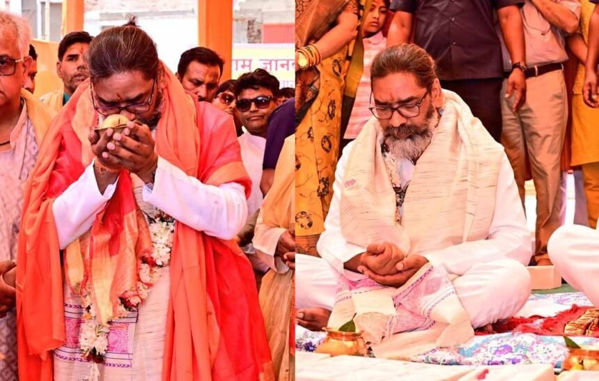 Foundation stone laid for reconstruction of Tapovan temple, CM Hemant Soren laid the foundation stone