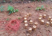 क्सलियों की साजिश नाकाम, 18 IED बम बरामद