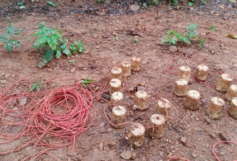 क्सलियों की साजिश नाकाम, 18 IED बम बरामद