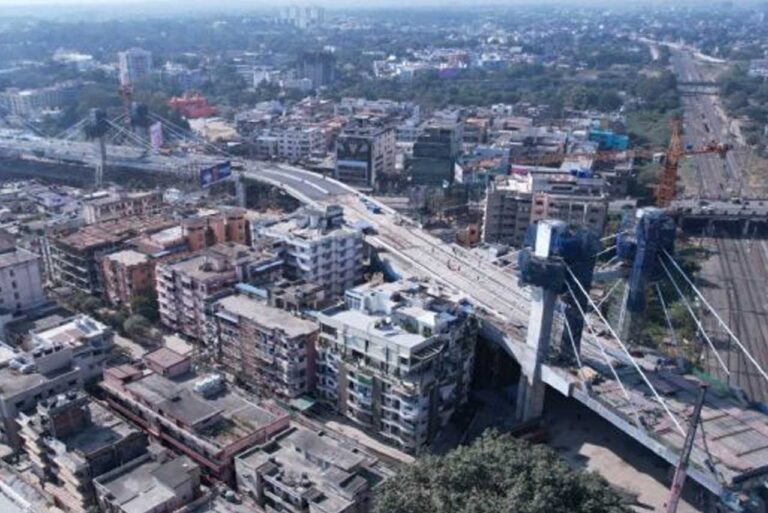 रांची के सिरमटोली चौक तक कनेक्टिंग फ्लाइओवर का 6 पिलर लगभग रेडी