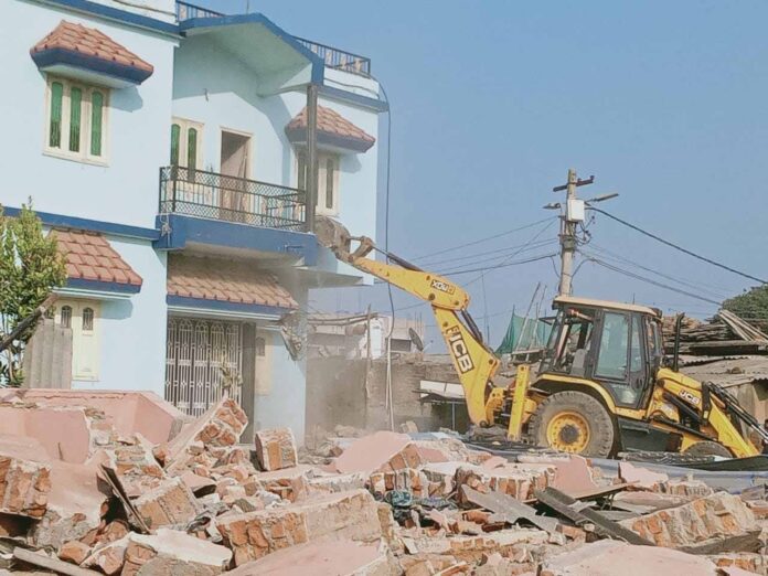 Houses Removed from RIMS Land on High Court Orders