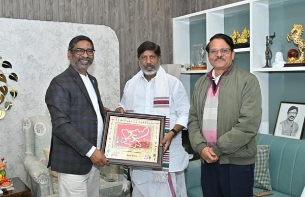 Telangana Deputy CM meets Hemant Soren