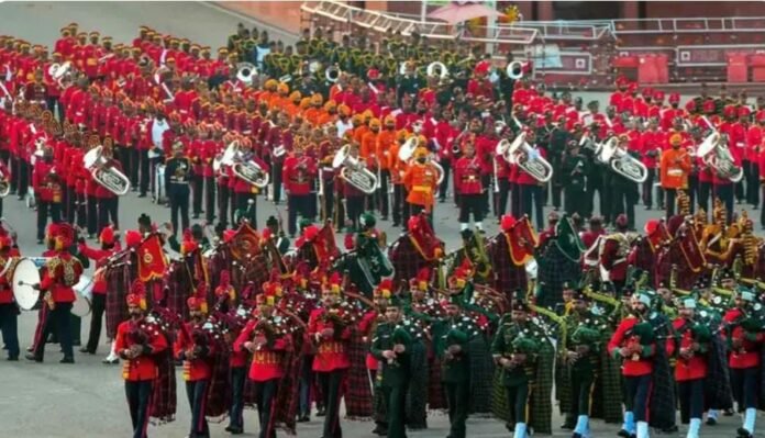 Beating the Retreat Ceremony at Vijay Chowk