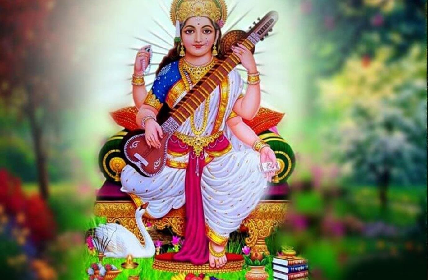 Grand Preparations for Saraswati Puja