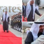 PM Modi welcomes UAE President at the Airport