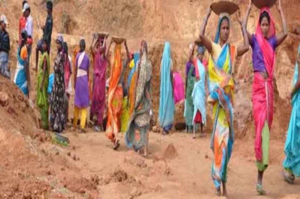 Protest Against the MNREGA Act