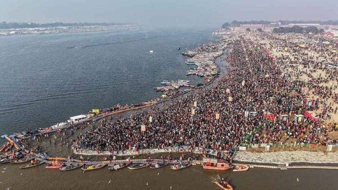 flood of faith at Sangam on Makar Sankranti