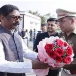 Hemant Soren reached Dhanbad