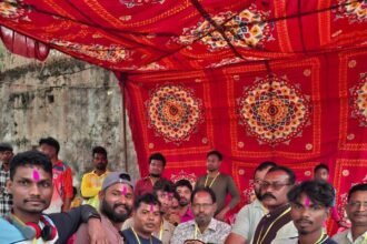 Cricket match at TTC ground on Holi Milan