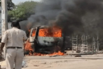 Garhwa car fire