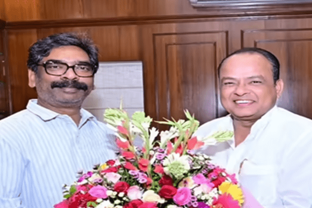 IRFAN ANSARI MET HEMANT SOREN