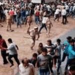 Lathicharge on striking employees in Gurugram